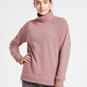 Athleta Cozy Funnelneck Sweater - Dusty Rose